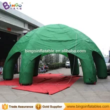 8 м зеленый надувной паук палатка с 6 ноги для наружного события Air газон палатка для пикника надувные беседка игрушка палатка