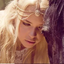 Новое поступление, модный дизайн, кисточка на голову, цепочка для волос, ювелирное изделие, полый круг, лента с бахромой, аксессуары для волос для девушек и женщин