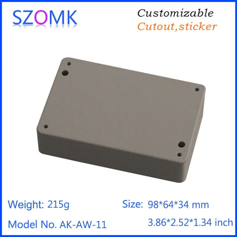 szomk IP66 die cast aluminum waterproof enclosure for electronics aluminum case waterproof equipment junction box  (8)