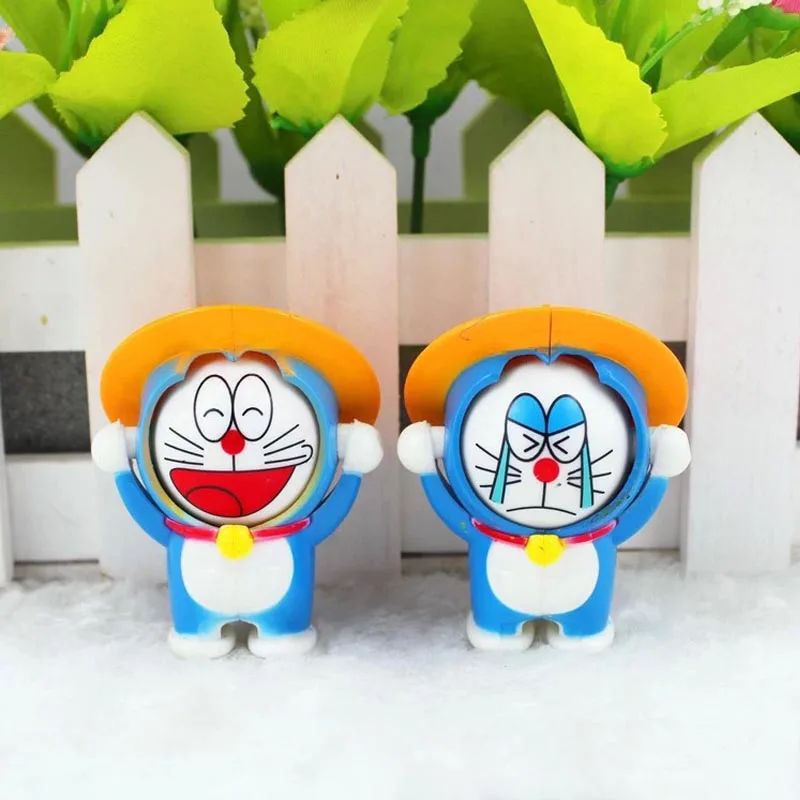 Лидер продаж Модные Уход за кожей лица Doraemon игрушка кукла брелок украшений Экологические ПВХ 4 шт./лот Рождественские подарки праздничные