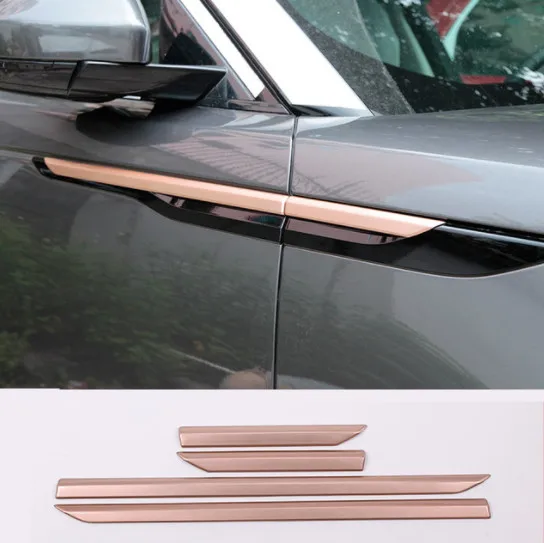 

ABS Plastic Car Side Fender Cover Trim For Land Rover Range Rover Velar 2017 2018 Car Accessories 4pcs/set