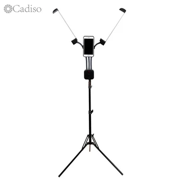 

Cadiso Two Tubes LED Y-light Studio Photo Light Photography Lighting Lamp with Stand Tripod Phone Holder for Phone Makeup Live