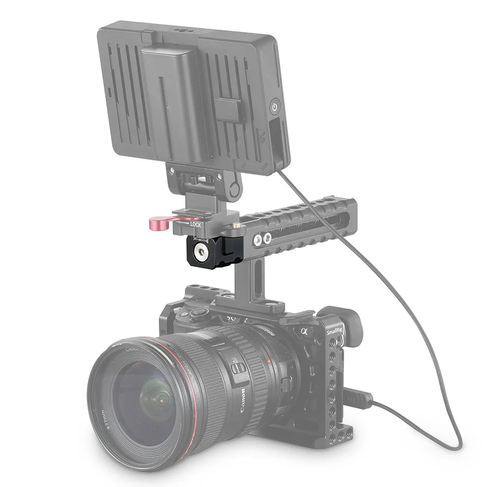 SmallRig быстрый выпуск Топ адаптер рукоятки с Arri определения отверстий для DSLR камеры EVF крепление Артикуляционная рукоятка-2175