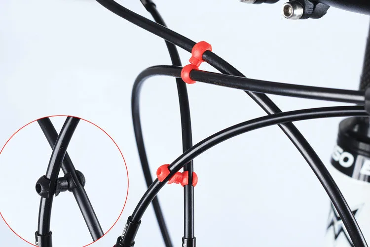 2 шт. велосипедный дисковый тормозной кабель наборы трубопроводов аксессуары Запчасти для горной дороги велосипед Гидравлический тормозной кабель с пряжкой крюк