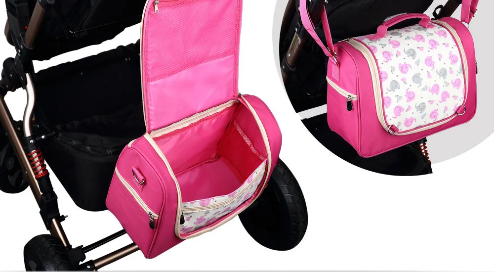 Стиль, элегантная Детская сумка для подгузников, модная коляска, сумка-мессенджер, сумка для мамы, Короткие подгузники, сумки