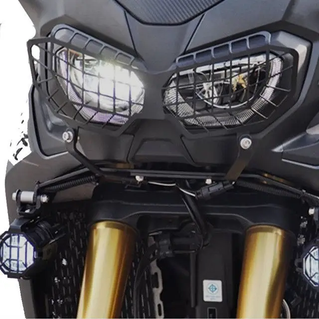 CRF1000L черная сетчатая фара с решеткой из нержавеющей стали защита фар Защитная крышка для- Honda CRF 1000 LL 1000L