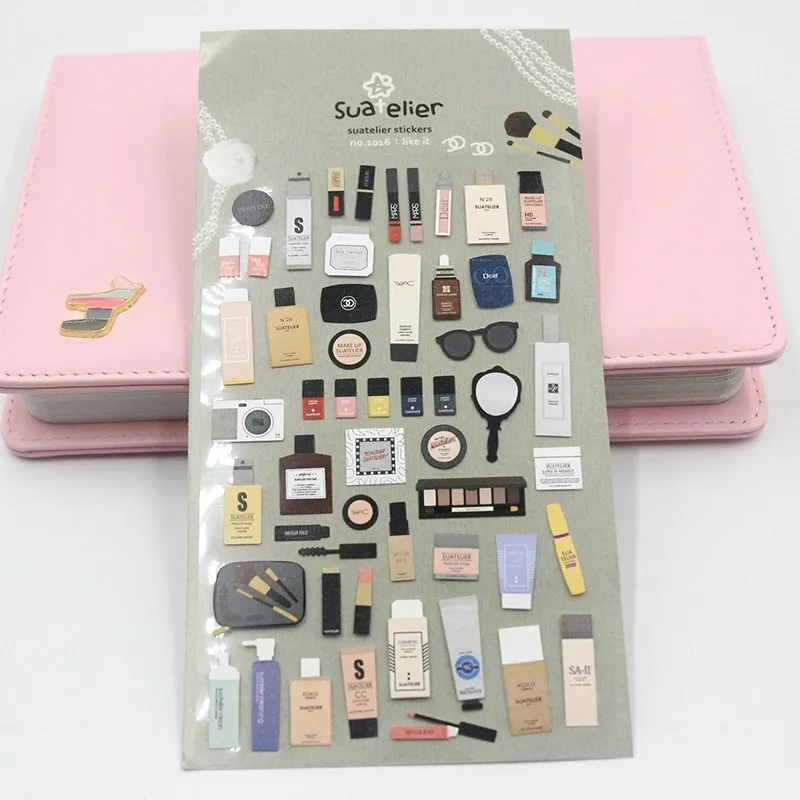 

Like It Cosmetics Diary Stickers Planner Sticker Sticky Notes Papeleria Children Decorate Stationery Sticker