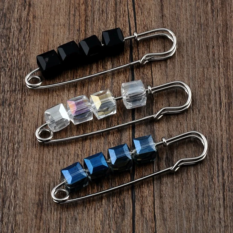 

Fashion simple fashion crystal brooch cardigan coat pin female silk scarf shawl pin clothing accessories for women's jewelry hot