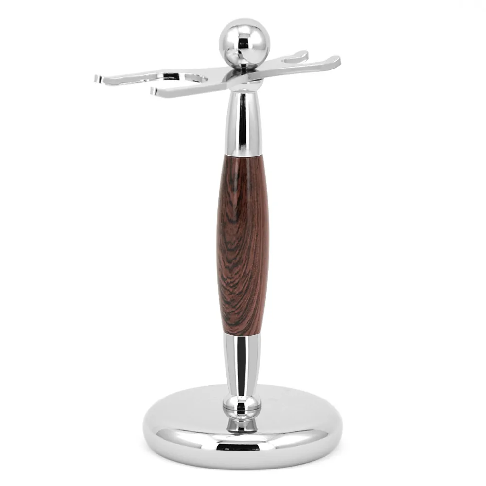 

ZY 27mm / 31mm Men Shaving Beard Badger Brush Stand Double Edge Butterfly Safety Blade Razor Shaver Holder Alloy Artwork