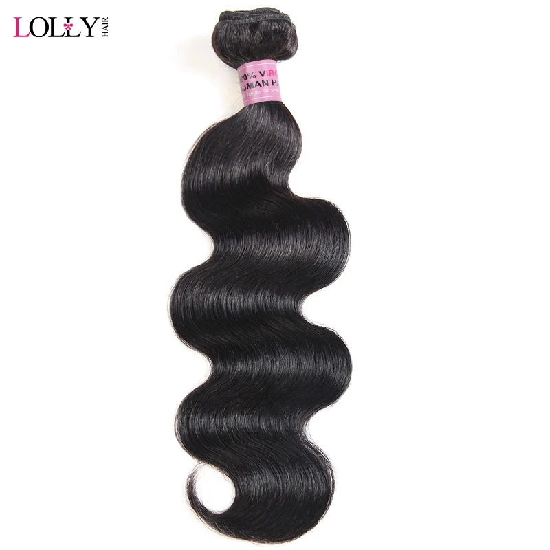 Brazilian Body Wave Hair Bundles 100% Human Hair Weave Bundles Natural Color Lolly 8-28 Inch 1/3/4pcs Non Remy Human Hair Weave
