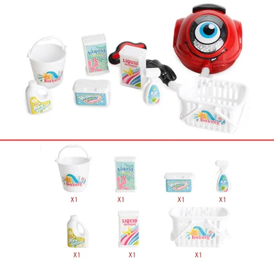 Mksafn Бытовая мини-техника, игрушка, кухонный инструмент для уборки дома, ролевые игры, мебель, мини-домашний малыш, детский игровой дом, игрушки - Цвет: CLEANER