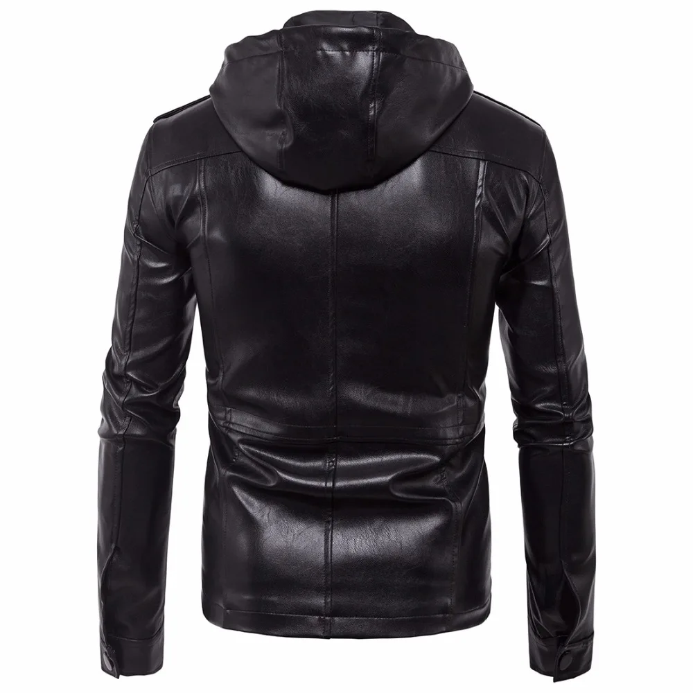 Jaqueta Masculina Inverno Couro из искусственной кожи мужская куртка модная брендовая мужская мотоциклетная куртка мотоциклетная с капюшоном мужская кожаная куртка