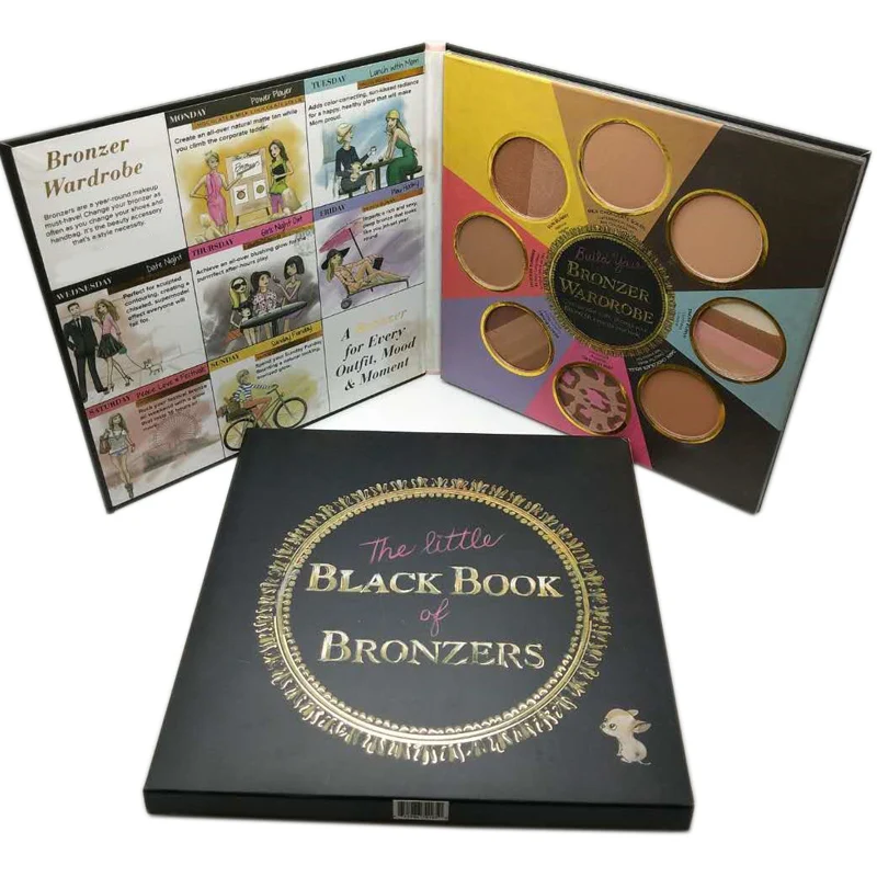 

The Little Black Book Matte Shimmer Bronzer and Highlighters Powder Concealer Highlighter Face Corrector Palette Makeup Contour