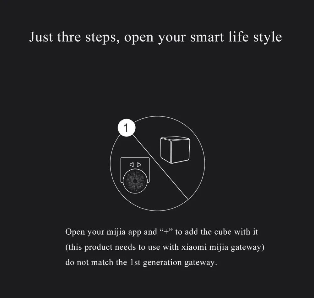 Xiaomi AQARA Cube Controller Zigbee Version Gateway Controlled by Six Actions with Phone App for Smart Home Device TV (4)