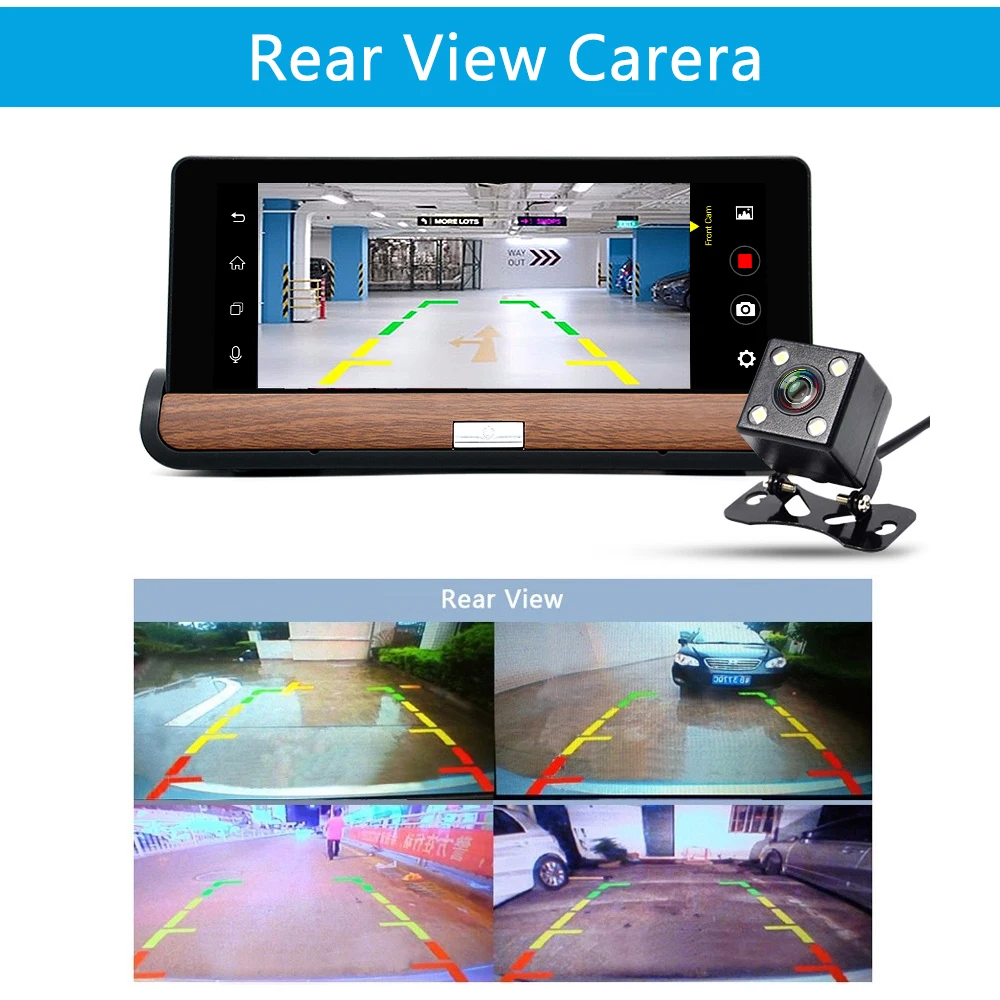 Junsun E26 Pro 4G Car DVR Camera GPS ADAS 7'' Android 5.0 Car camera FHD 1080P Video Recorder Registrar Dashcam Parking Monitor