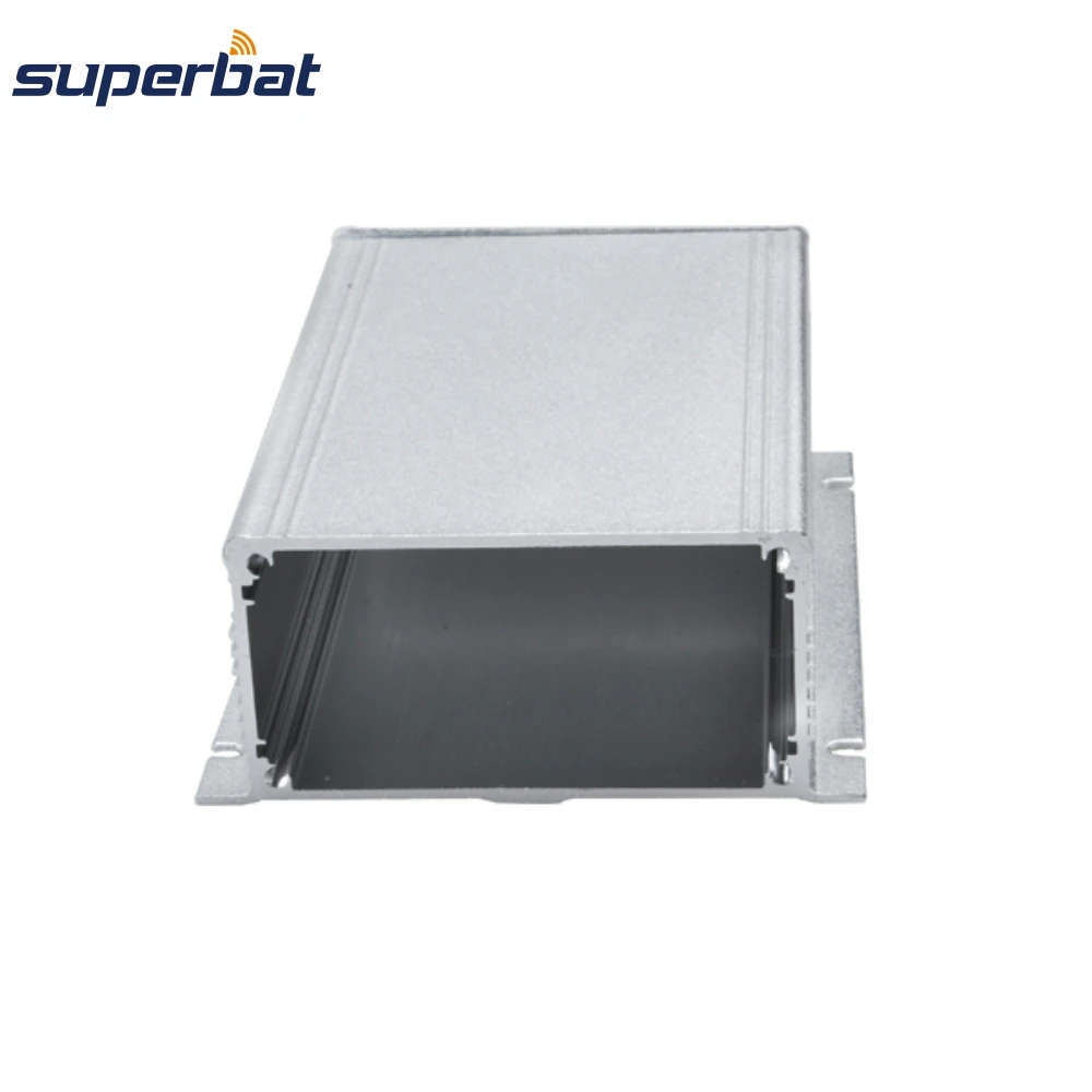 Superbat 4.33 * 2.91 * 1.50 * 실버 압출 알루미늄 인클로저 전자 프로젝트 케이스 (기기 PCB 증폭기용) 110*74*38mm