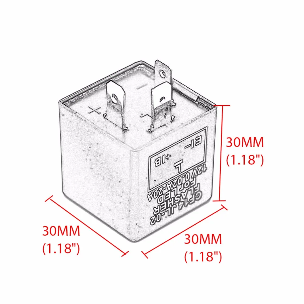 Высокое качество CF14 JL-02 фиксатор проблескового реле светодиодный SMD быстрая индикатор мигалка/декодер электронный поворотники получения информации об оптовой цене