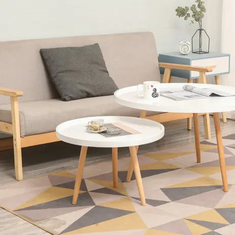 Столы для кафе мебель для гостиной из массива дерева в виде кофейного столика, круглый стол mesa кафе mesa de centro 55*55*38 см/80*80*48 см