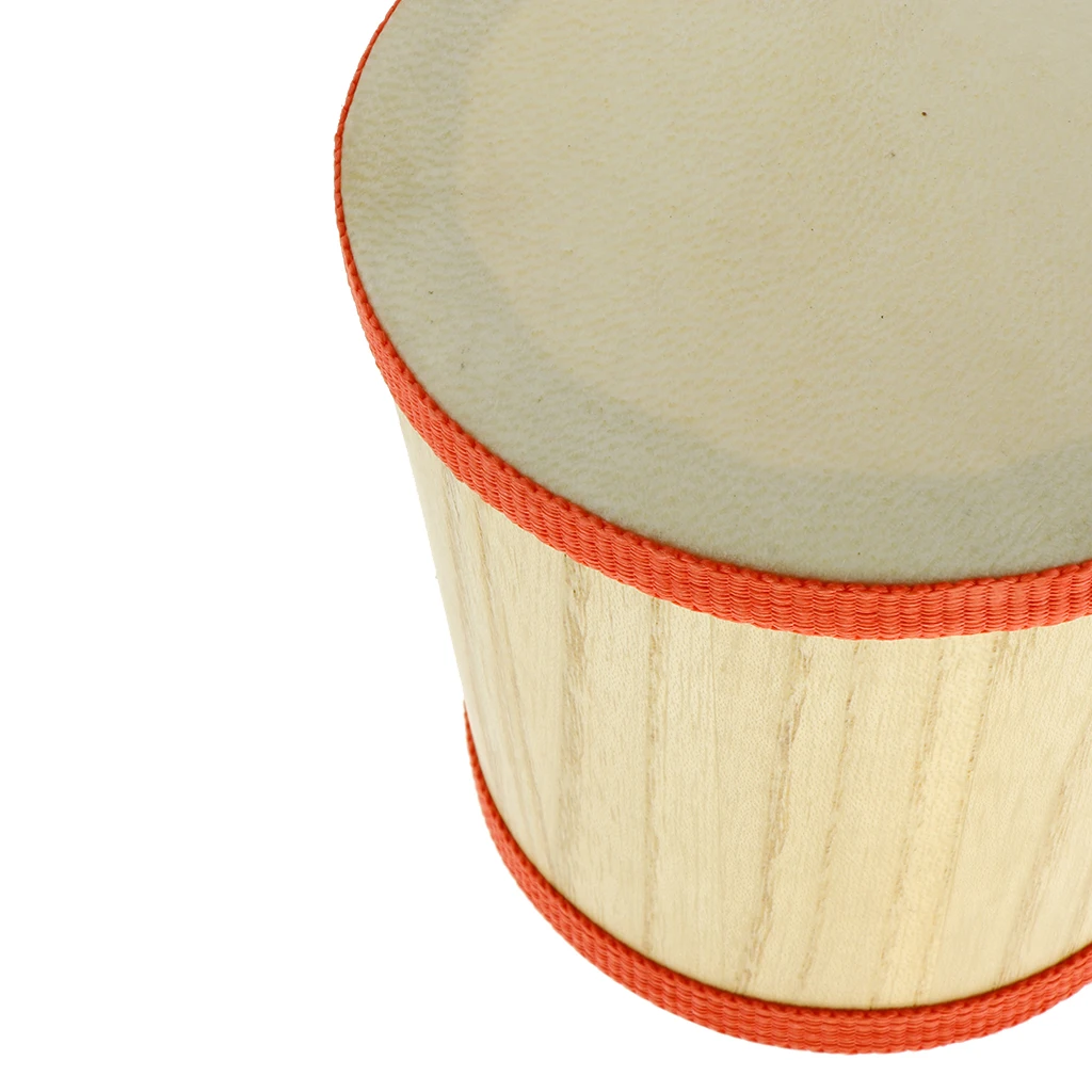 Tooyful 1 Set Wood Bongo Drum 4inch+5inch Hand Percussion Instrument with Mallet for Children Preschool Musical Toy