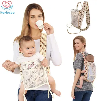 

Herbabe 0-36M Ergonomic Baby Carriers for Newborn Infant Cartoon Hipseat Carrier Front Carry Kangaroo Baby Wrap Sling Backpack