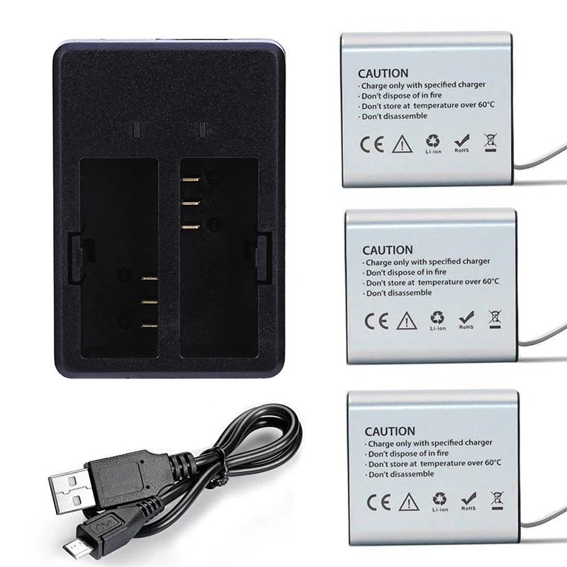 New 1350mAh font b Action b font font b Camera b font Battery and Dual Battery