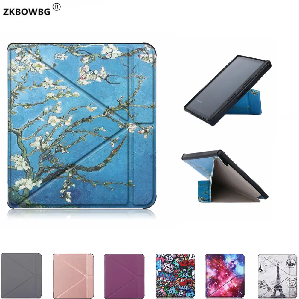 

PU Leather Protective Shockproof Case For Kobo Forma 8 Inch e-Books Ereader Multiangle Stand Support With Auto Sleep/Wake Cover