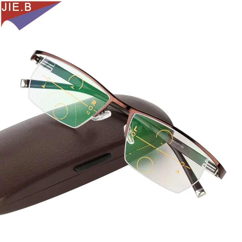 

2019 Men Smart Zoom Asymptotically Multi-focal Progressive Reading Glasses High Quality Presbyopia Hyperopia Bifocal Eyeglasses