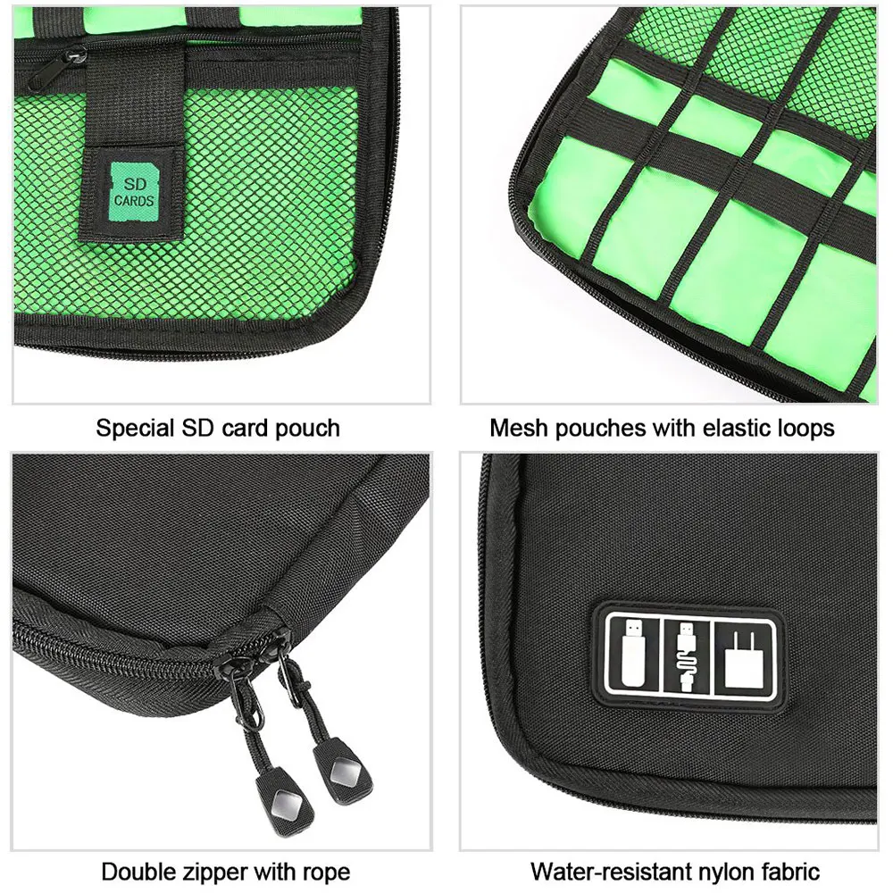 Дорожная сумка-Органайзер для электроники, портативный чехол для хранения для мобильного телефона, шнуры для жесткого диска, usb-кабели, органайзер для зарядного устройства