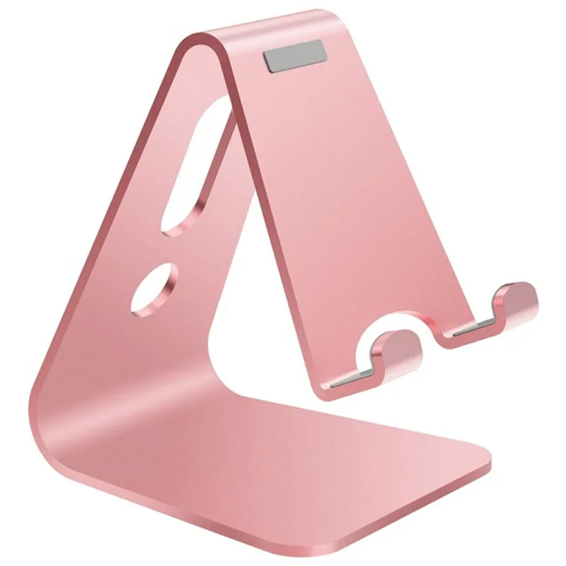Подставка-держатель для телефона для iPhone Xs X 7 8, подставка для мобильного телефона из алюминиевого сплава для samsung, планшета, ПК, подставка, Настольный держатель для телефона для iPad - Цвет: Pink
