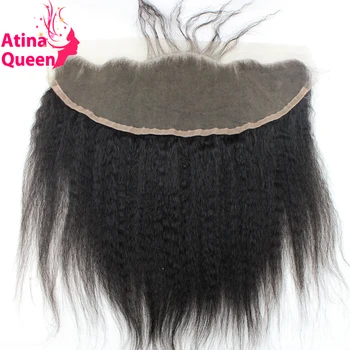 

Atina Queen Kinky Straight 13x4 Ear to Ear Full Lace Frontal Closure With Baby Hair Italian Coarse Remy Human Hair Free Shipping