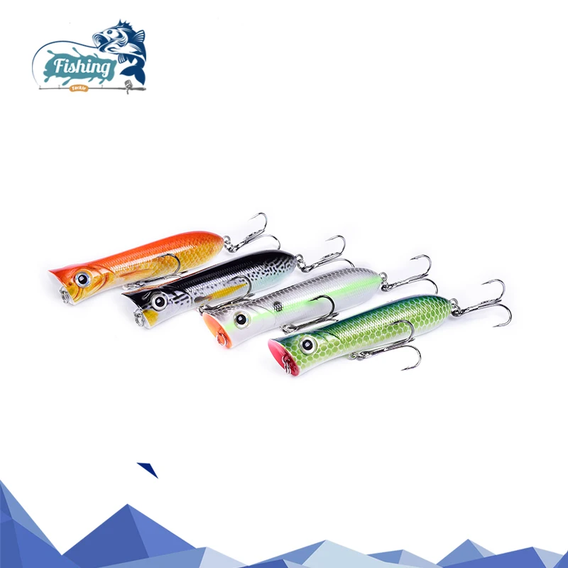 

1pcs Popper Fishing Lure isca artificial fishing bait 6.5cm 13gCrankbait Wobblers 6# high carbon steel hook Fishing Lures
