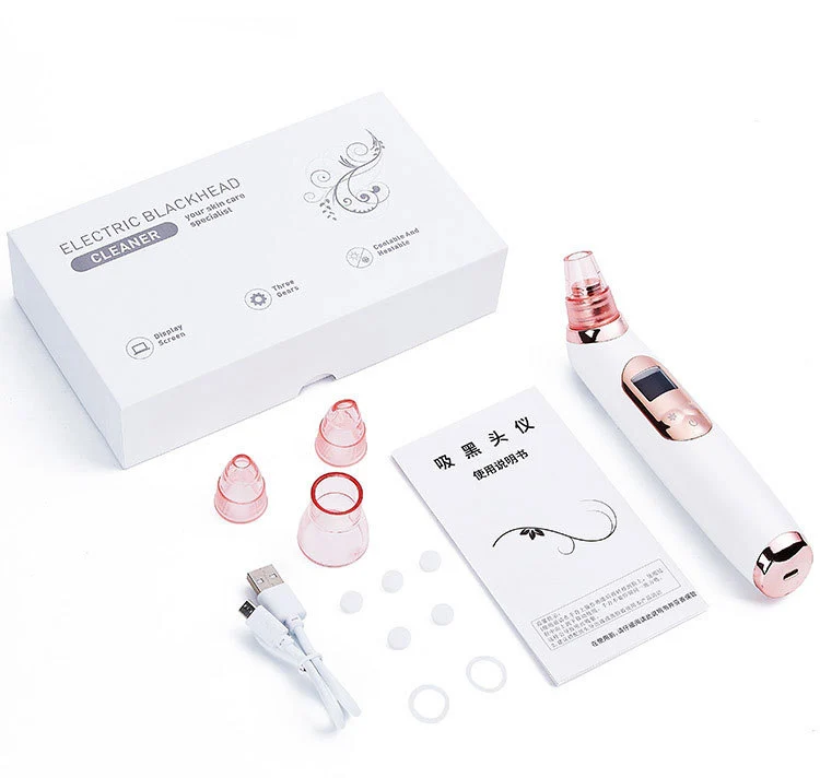 

LCD Display Blackhead Sucking vacuum Acne Removing Face Cleansing Blackheads Remover