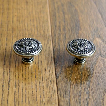 

30mm Kitchen Cabinet Knobs Antique Bronze Closet Handles Dresser Pulls vintage furniture knob