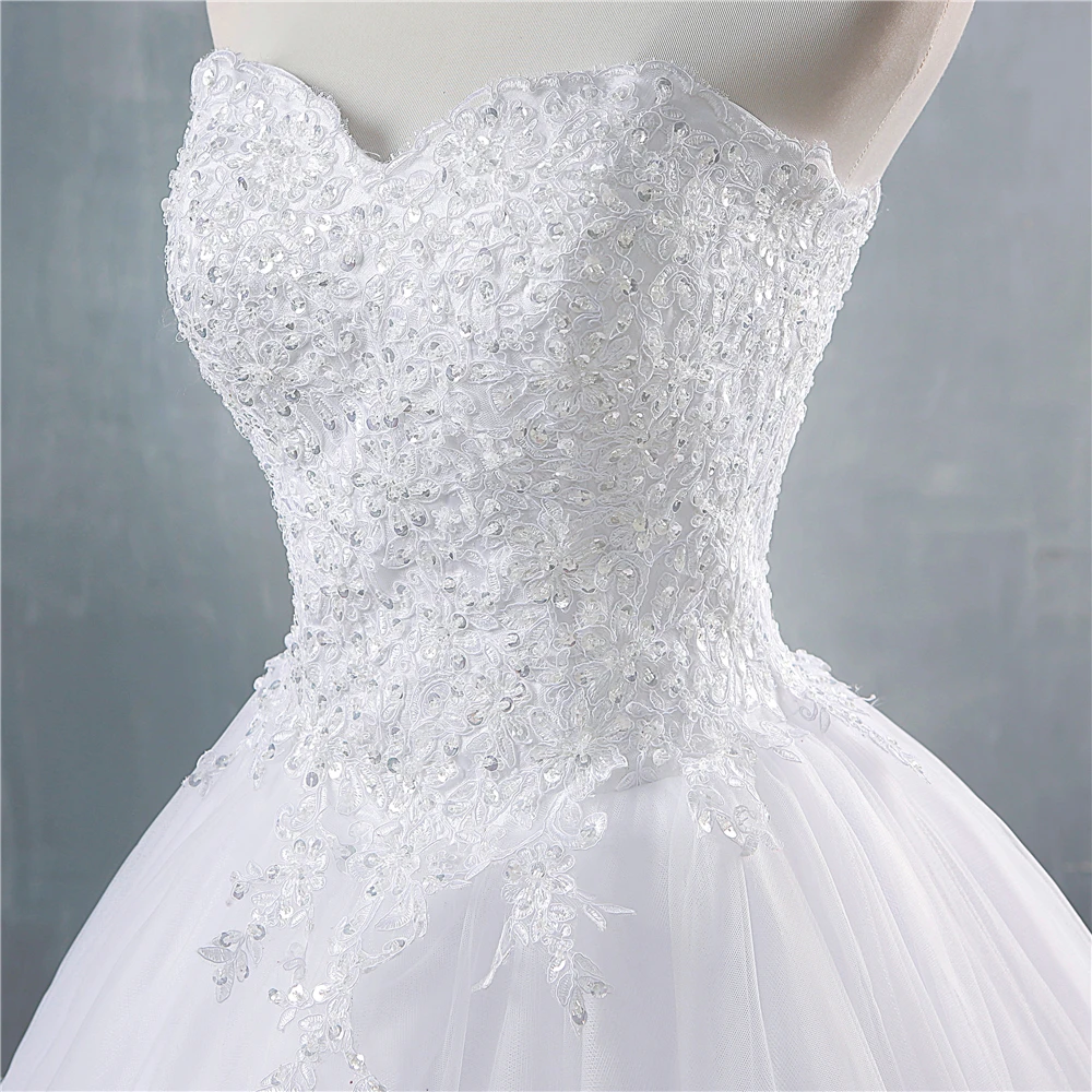 ZJ9147 2019 Wit Ivoor Sweetheart Pailletten en Kralen Trouwjurken voor bruiden plus size Prinses Bridal Grootte 2-26W ZJ9147 2019 Wit Ivoor Sweetheart Pailletten en Kralen Trouwjurken voor bruiden plus size Prinses Bridal Grootte 2-26W