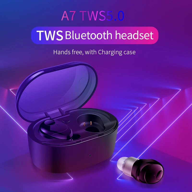 

Redseagift TWS Bluetooth Headset Hands Free with Charging Case Bluetooth 5.0 Hifi Stereo Sound Earbuds 