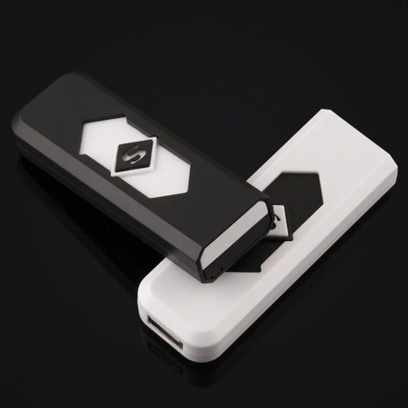 

One PC Windproof Nice Gift Smokeless Flameless USB Charging Lighter Electronic Cigarette Lighters Smoking Accessories