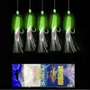 25Pcs/Set High Carbon Steel Astringency Mackerel Feathers Bass Lure Sea Luminous Fishing Hook 5 Bags Bait Hooks Wire Tool B4 ► Photo 2/6