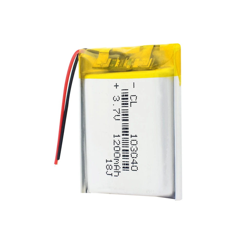 Аккумуляторная батарея 1200mAh Li-Po 103040 Li-Ion Lipo cells литий-полимерная батарея для MP3 MP4 DVD gps bluetooth-гарнитуры