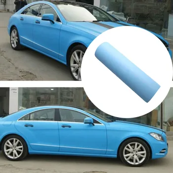 

60"x20"/1.52x0.5m Matte Light Blue Vinyl Wrap Sticker Decal Film Sheet Air Release Bubble Free Self Adhesive Peel and Stick