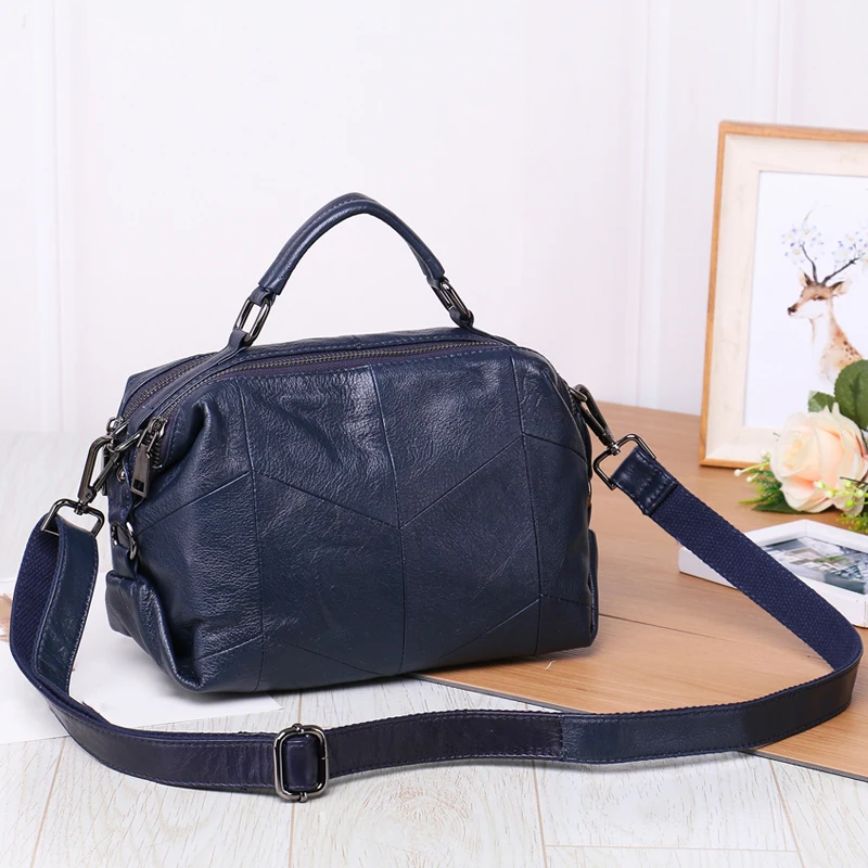 

IMIDO Luxury New Genuine Leather Women Handbag Casual Girls Shoulder Bag Female Crossbody Bag Women Messenger Bag Shopping 2019