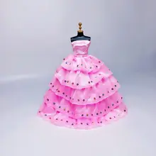 Doll clothes toy princess wedding dress fashion evening party dress long skirt for 30cm 1/6 doll accessories girl gift Doll clothes toy princess wedding dress fashion evening party dress long skirt for 30cm 1/6 doll accessories girl gift