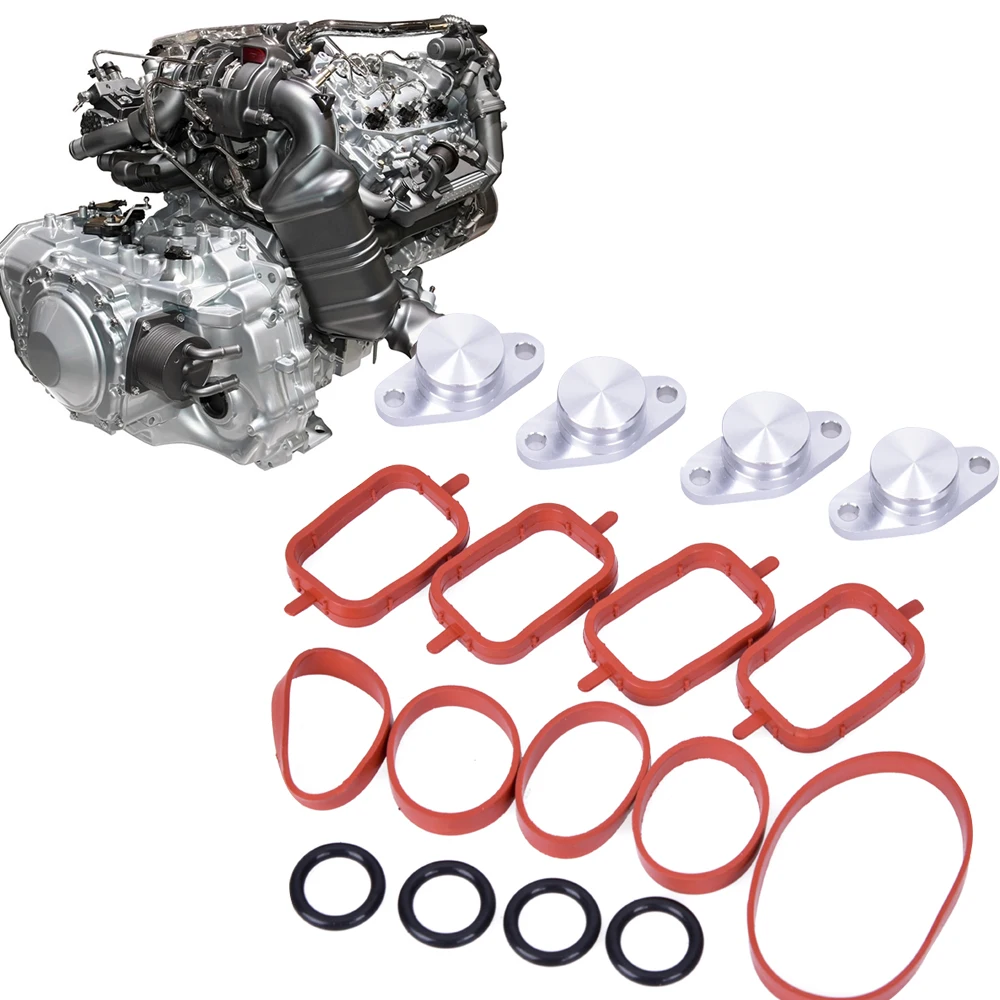 CARCHET 4PCS 22mm For BMW Diesel Swirl Flap Blanks Repair With Intake Manifold Gaskets for BMW KIT E46 E90 E60 E65 E53           (9)