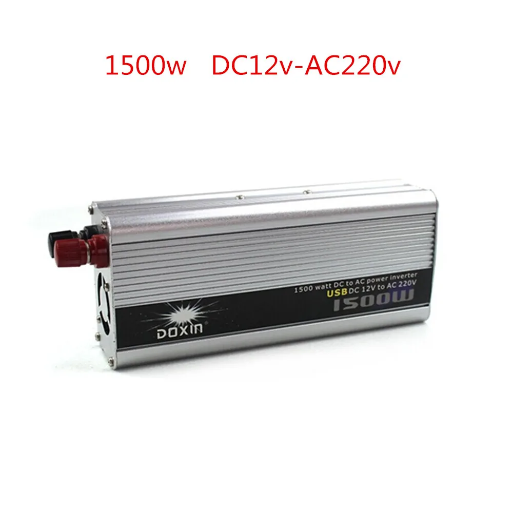 

1500W 1500 Watt Modified Sine Wave Power Inverter Home Car DC 12V to AC 220 Converter + USB