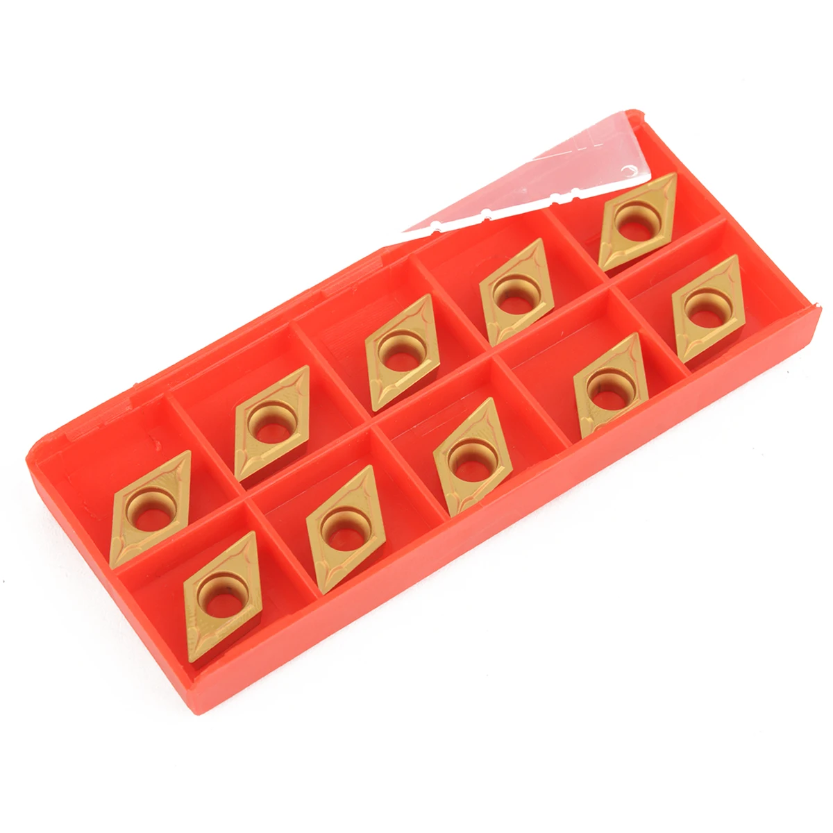10pcs DCMT11T304-HM YBC251 Carbide Inserts Hard Steel Blades Golden Cutter for Lathe Tool Turning Holder Borinf Bar
