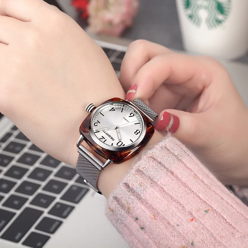 Роскошные женские часы-браслет, креативные магнитные женские кварцевые часы из розового золота со стальным ремешком, часы для девушек