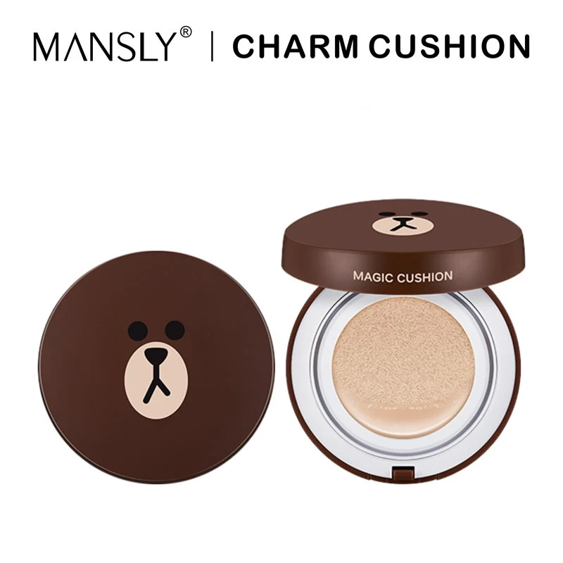Online Udara Bantal BB Cream Concealer Wajah Membuat Pelembab Foundation Make Up Foundation Whitening Bear Makeup Korea BB Cushion Kartun
