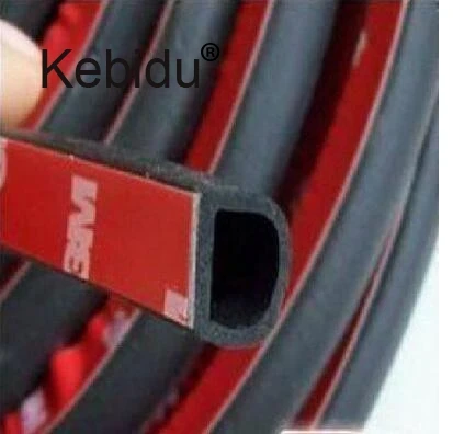 

sikeo 4 Meter Big D Type Car Sound Insulation Rubber Sealing Strip Car Door Sealing Strip Weather Strip For Engine Hood Car Boot