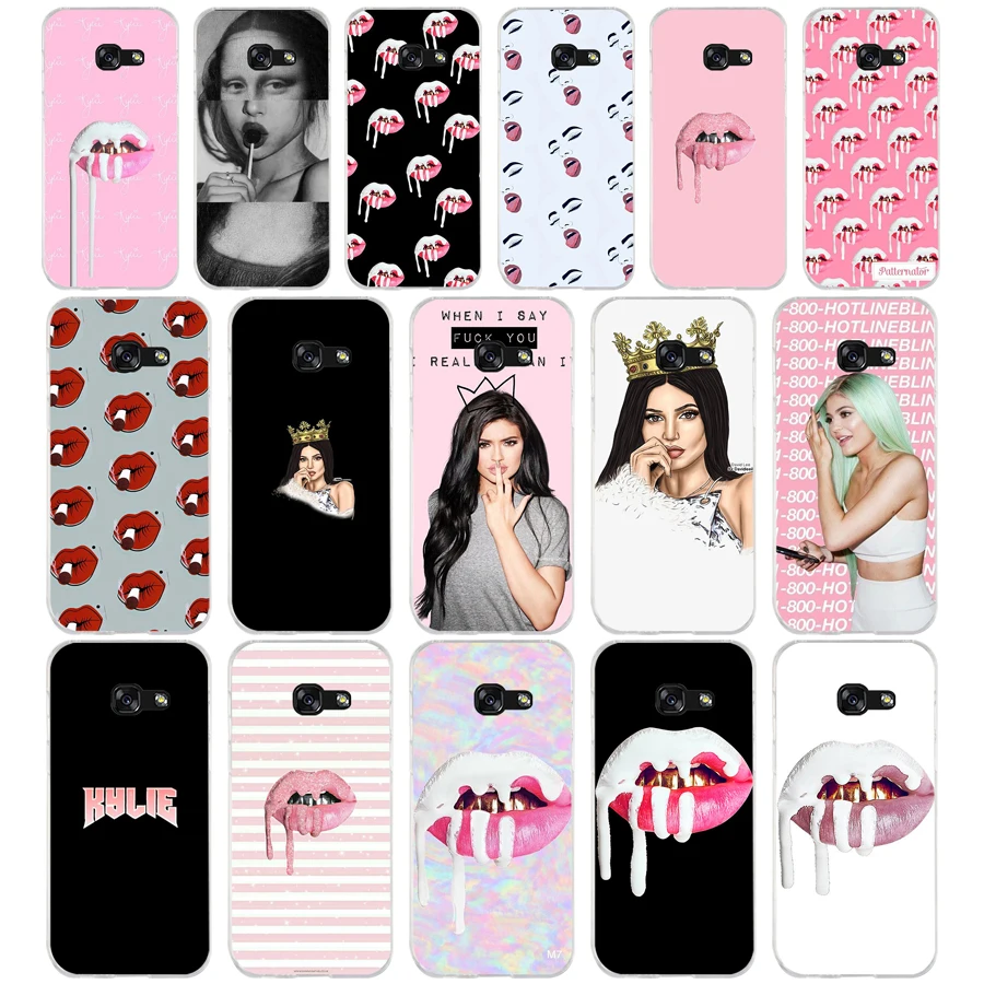 72 ZX Kylie Jenner губы ТПУ Мягкий силиконовый чехол для Samsung Galaxy A3 A5 2016 2017 A6 A8 A7 2018
