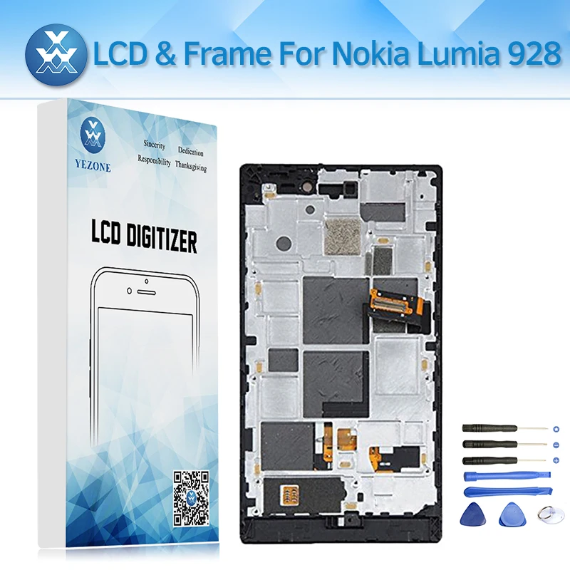ЖК Экран для Nokia Lumia 928 ЖК-Дисплей Touch Панель планшета с рамкой Ассамблеи 4 5
