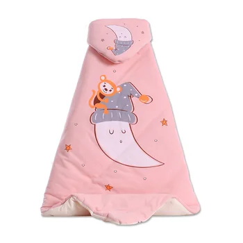 

Famuka Newborn Swaddle Super Soft Comfortable Kid Toddler Hooded Baby Girl Boy Cartoon Blanket Cloak Quilt
